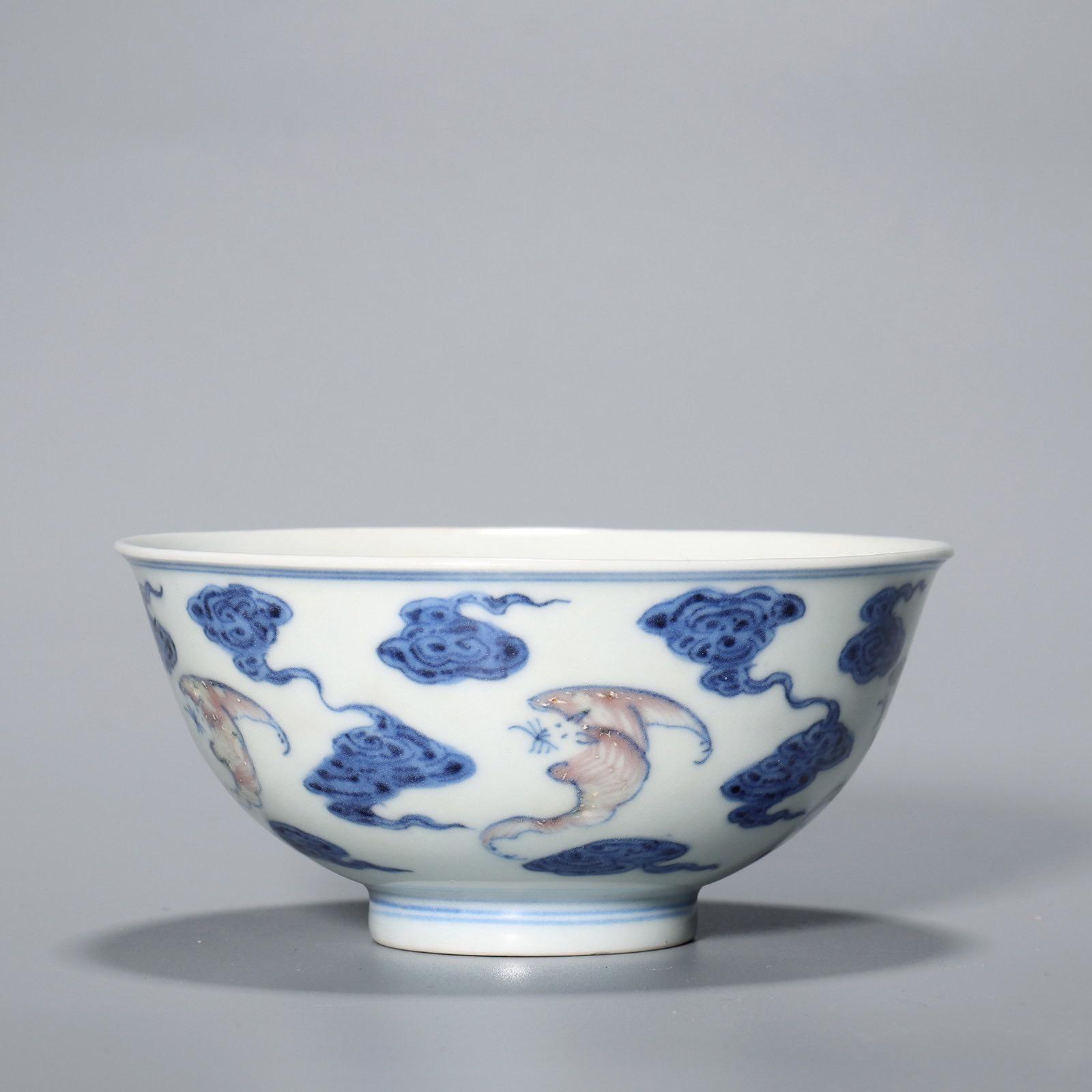日本製新作中国陶瓷◆「 清◆ 乾隆年製 粉彩 花卉紋碗◆ 」極細工 唐物 中国美術 文房 古玩 清