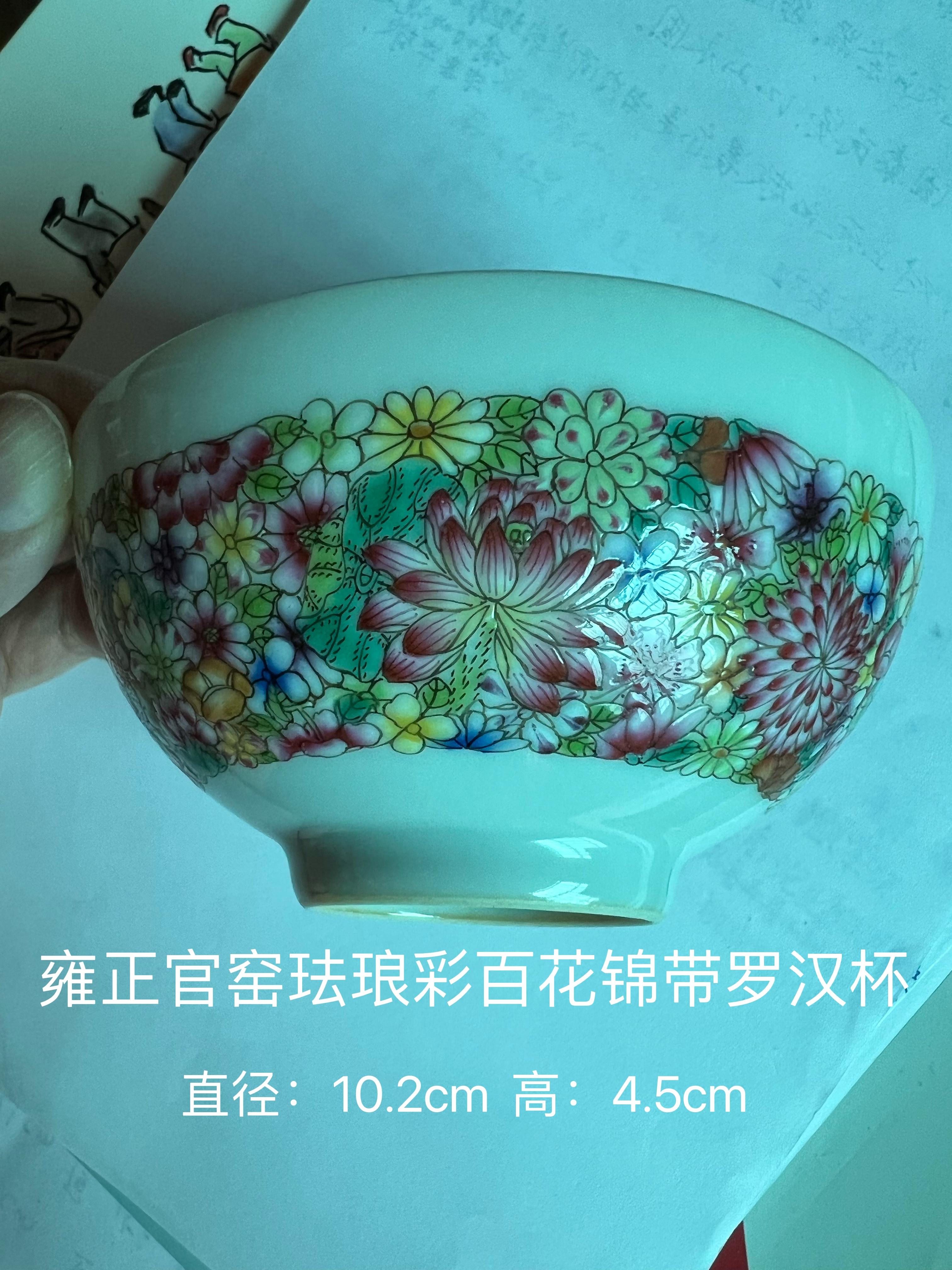 中国 雍正御製款 花瓶 琺瑯彩 高さ24.5cm-