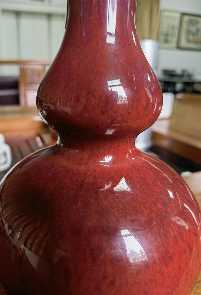 紅釉葫芦瓶 瓢箪花器 古陶磁器 クリアランス卸売り www.exceltur.org