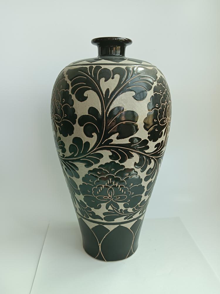 中国宋時代黑釉梅瓶 - 花瓶
