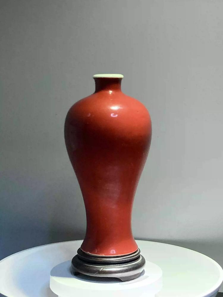 珊瑚红釉梅瓶鉴定结果2023年04月05日-唐珍收藏